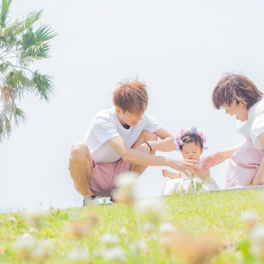 ゆのみふぉとが撮影した「芝生での一コマ」の写真