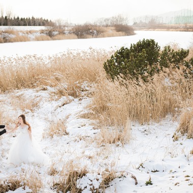 APKが撮影した「冬のロケーション撮影　12月　札幌」のウェディングフォト