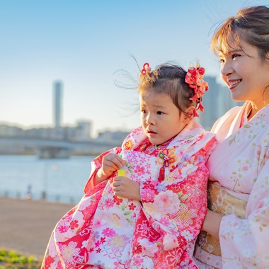せおまさよが出張撮影した「豊洲公園」の家族写真