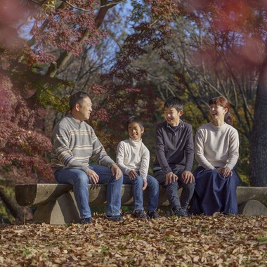 ノーザンスタジオが撮影した「ファミリーフォト　京都御所にて」の写真