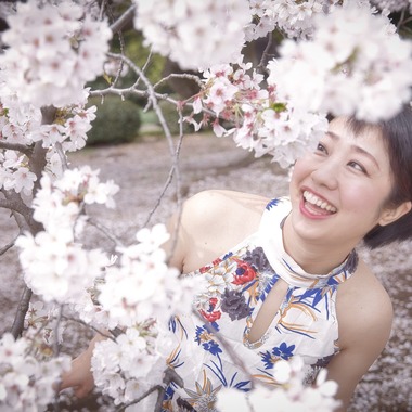 naru2photoが出張撮影した「節目BD撮影（桜）」の家族写真