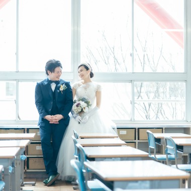 株式会社Ervaが撮影した「結婚式前撮り（校舎にて）」の写真