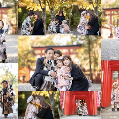 大森光太郎・K-PHOTOが出張撮影した「七五三撮影」の家族写真