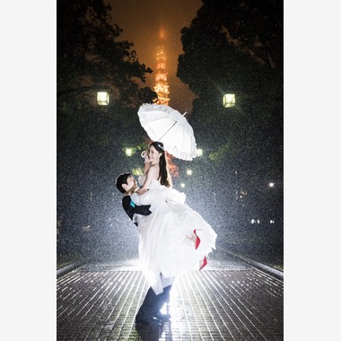 24to Produceが撮影した「東京タワーナイトフォト」のウェディングフォト