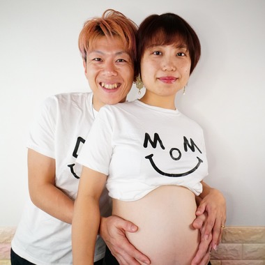 出張撮影のメモリーズが出張撮影した「マタニティフォト」の家族写真