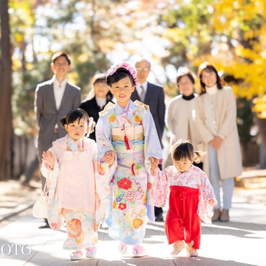 大森光太郎・K-PHOTOが出張撮影した「七五三撮影」の家族写真