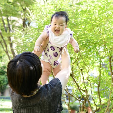 栗原美穂が撮影した「「光緑あふれる親子ショット」」の写真