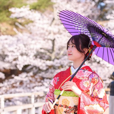 Visual Imagingが撮影した「振袖桜ロケーション撮影」の写真