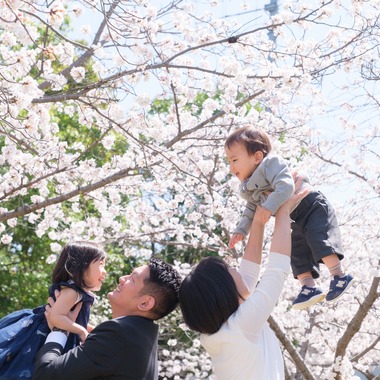高夏写真店が出張撮影した「家族写真の撮影」の家族写真