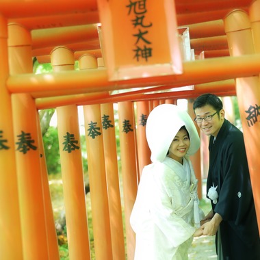 STUDIO AN (スタジオアン)が撮影した「かまど神社」のウェディングフォト