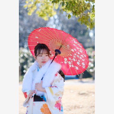 高夏写真店が出張撮影した「成人式の撮影」の家族写真