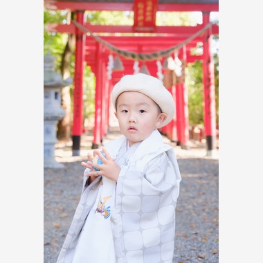 高夏写真店が出張撮影した「七五三の撮影」の家族写真