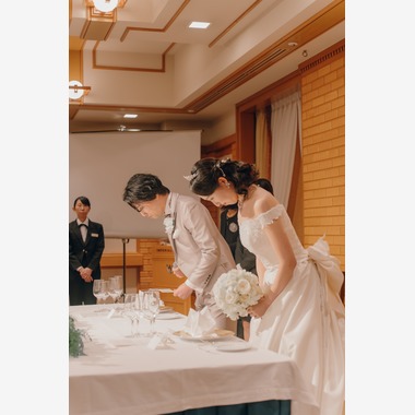 Photo taken by 三橋宣貴 - Photo shoot at wedding reception venue