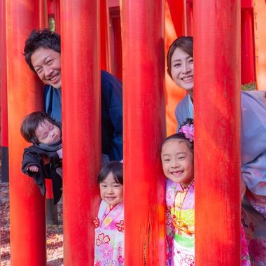 大對敏嗣が撮影した「お宮参り×七五三」の写真