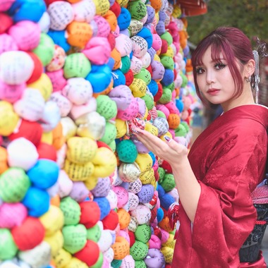 大阪フォトファクトリーが出張撮影した「成人式前撮り」の家族写真