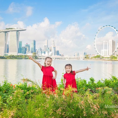 ママラッチが出張撮影した「マリーナ・イースト」の家族写真