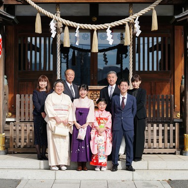 出張撮影のメモリーズが出張撮影した「241117-Ｉ様-七五三」の家族写真