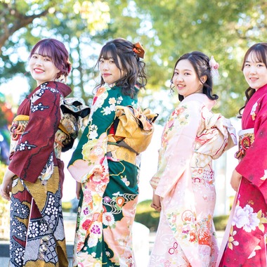 森元こずえが出張撮影した「成人式」の家族写真