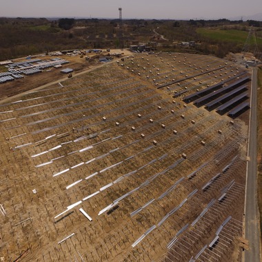 アナハイムエレクトロニクスが撮影した「メガソーラー建設現場撮影」の写真