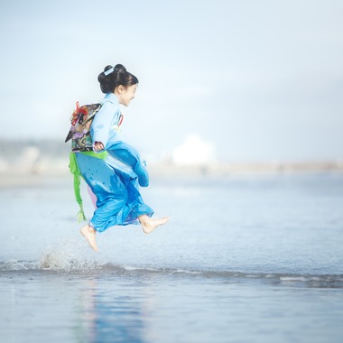 荒畑けいこが出張撮影した「七五三撮影」の家族写真