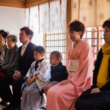 フォスタムが出張撮影した「5歳　七五三参り」の家族写真