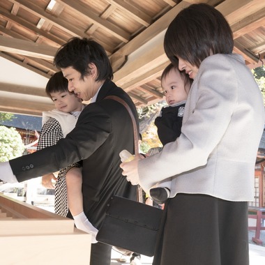 A&Y写真OFFICEが出張撮影した「７５３お祝い写真」の家族写真