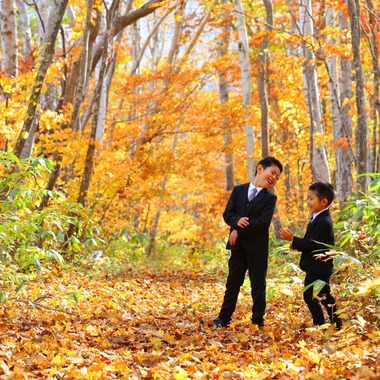 稲蔭一道が出張撮影した「家族写真、ロケーションフォト」の家族写真