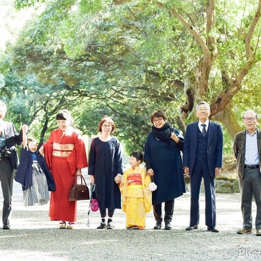 写真家 久保倉千明が出張撮影した「七五三」の家族写真