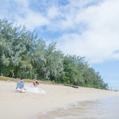 Photo taken by スマイルケアンズ - Beach wedding photos on Green Island in Cairns
