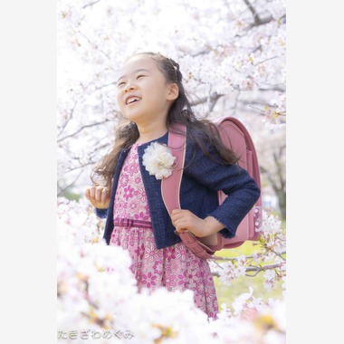 たきざわ めぐみが出張撮影した「入学式」の家族写真