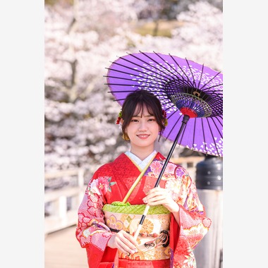 Visual Imagingが撮影した「振袖桜ロケーション撮影」の写真
