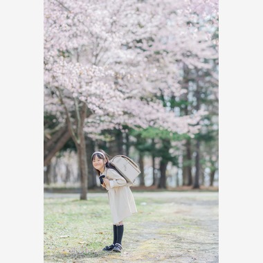 平栗玲香が撮影した「入学写真」の写真