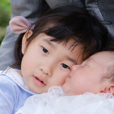 高夏写真店が出張撮影した「お宮参りの撮影」の家族写真