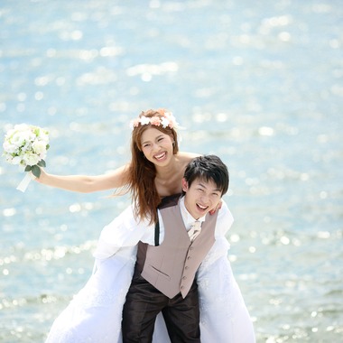 KIKIウェディングが撮影した「青空・海」のウェディングフォト