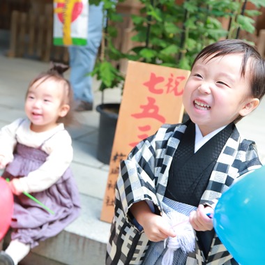 echoesが出張撮影した「七五三」の家族写真