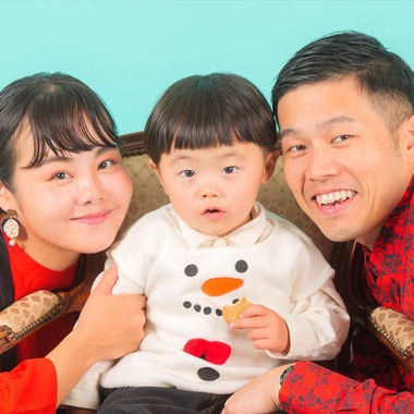 スタジオ日々喜が出張撮影した「家族写真の撮影」の家族写真
