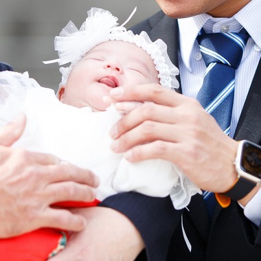 中井企画が出張撮影した「お宮参り」の家族写真