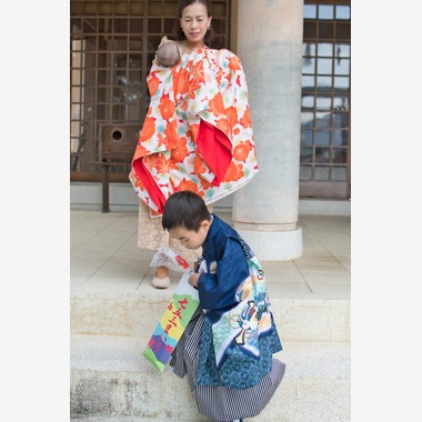 坂田年彦が出張撮影した「七五三・お宮参り」の家族写真