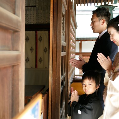 Chihiro Photographyが出張撮影した「五歳男の子七五三Photo」の家族写真