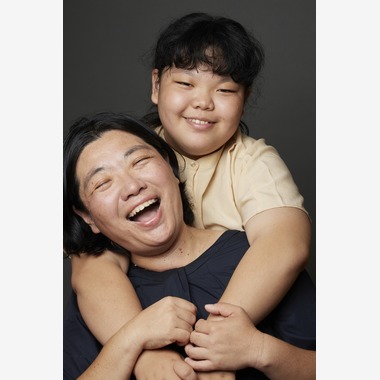 水本光が出張撮影した「のんびり写真館」の家族写真