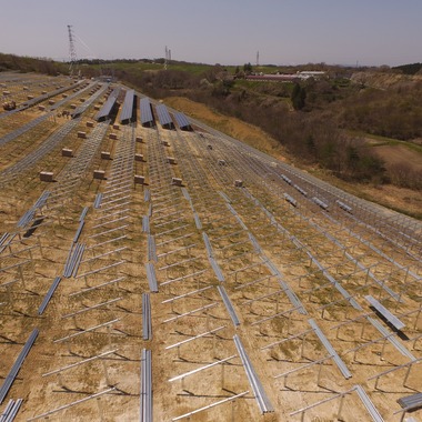 アナハイムエレクトロニクスが撮影した「メガソーラー建設現場撮影」の写真