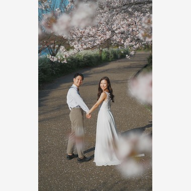 秋山諒輔が撮影した「新舞子マリンパーク、戸田川緑地公園」のウェディングフォト