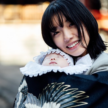 出張撮影くろさわが出張撮影した「お宮参り」の家族写真