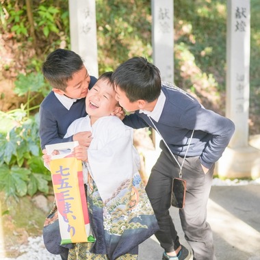 Eveが出張撮影した「七五三」の家族写真