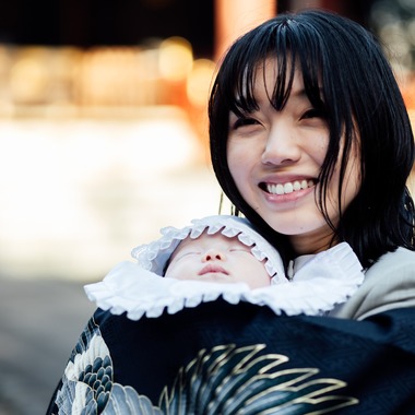 出張撮影くろさわが出張撮影した「お宮参り」の家族写真