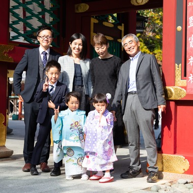 ストロボ　フォトサービスが撮影した「宮城県内ファミリー記念日の出張撮影」の写真