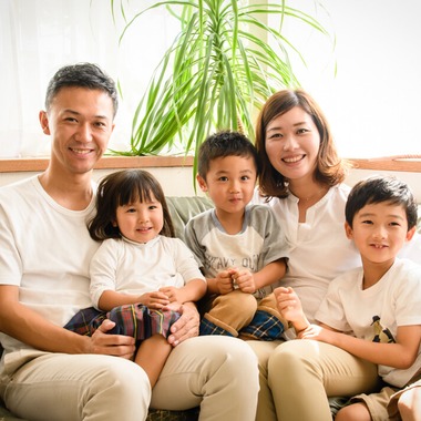 名畑文巨写真事務所が出張撮影した「S様ご家族撮影」の家族写真