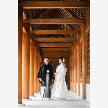 APKが撮影した「2019 August 北海道神宮～ル・ミュゼ」のウェディングフォト