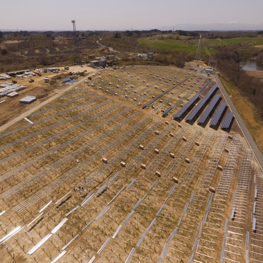 アナハイムエレクトロニクスが撮影した「メガソーラー建設現場撮影」の写真