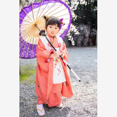 スマイルグローバルフォトが撮影した「桜の七五三」の写真